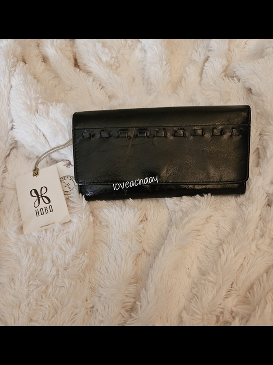 HOBO Handbags - HOBO☆Black Rider Leather Foldover Wallet